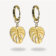 Lade das Bild in den Galerie-Viewer, Leaf Hoops Ohrringe | Gold
