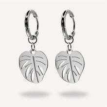 Lade das Bild in den Galerie-Viewer, Leaf Hoops Ohrringe | Silber
