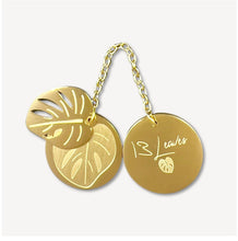 Lade das Bild in den Galerie-Viewer, Bikini Button + Leaf Charm Set | Gold
