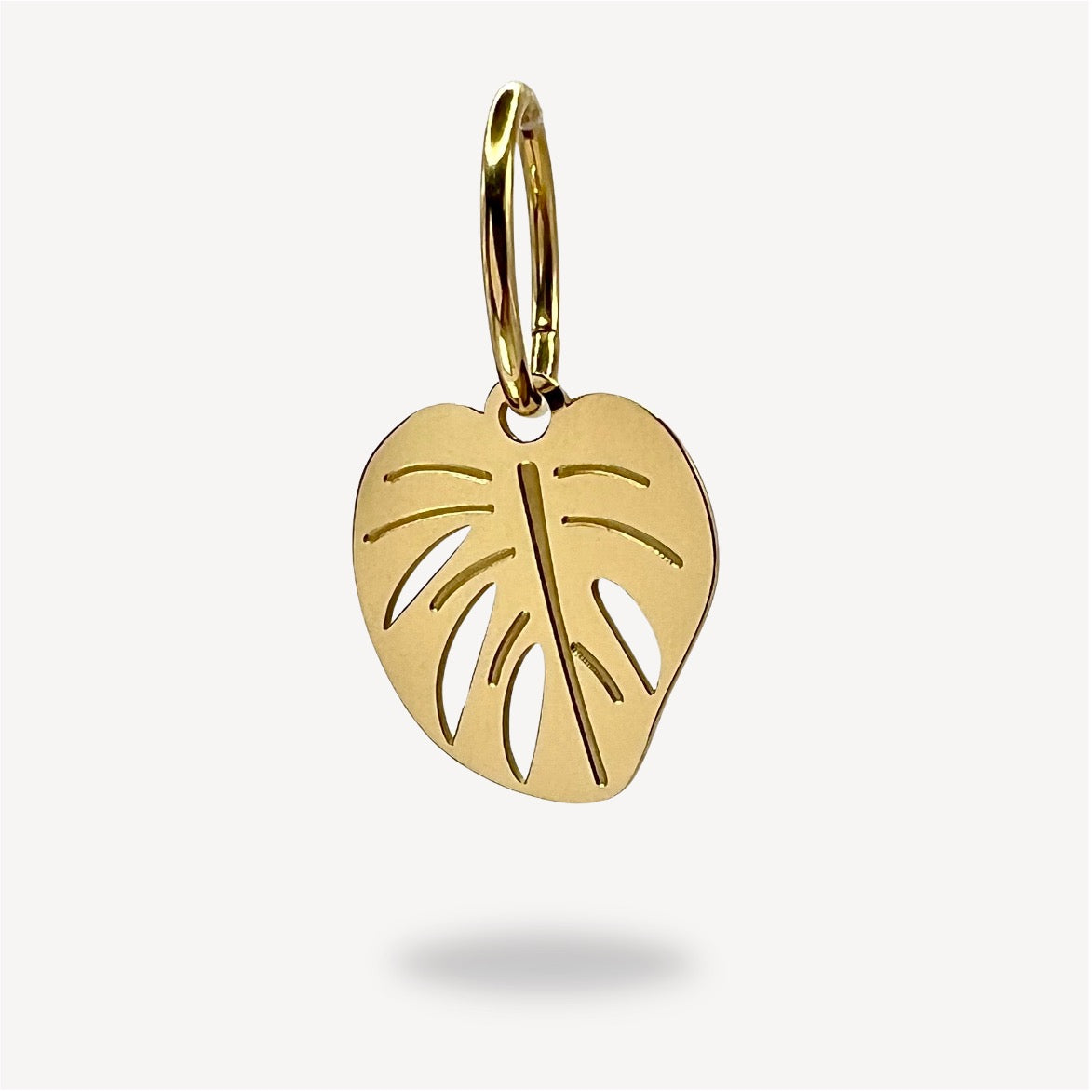 Bikini Button + Leaf Charm Set | Gold