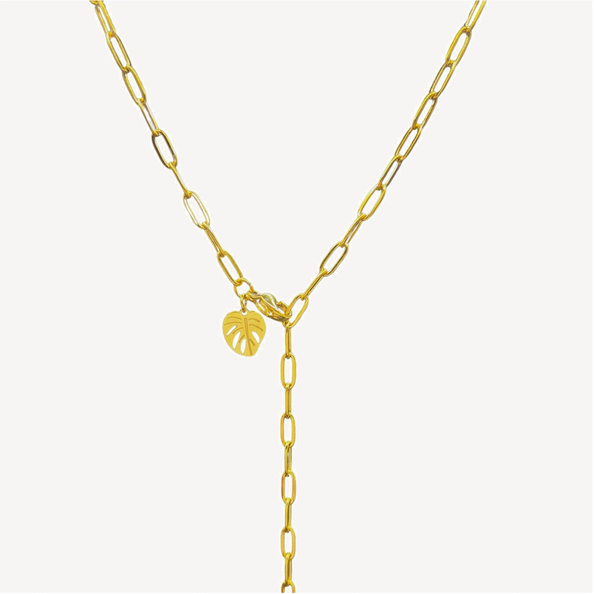 Paperclip Kette | 60 cm | Gold